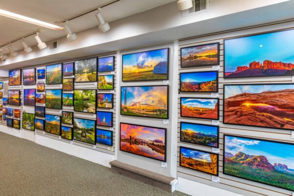 My wall of canvas prints for sale at Sugarcreek Photography Gallery