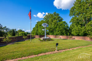 A fifteen-foot aluminum sculpture of a rose standing at the entrance of Snyder Park, that celebrates Springfield, Ohio’s nickname.