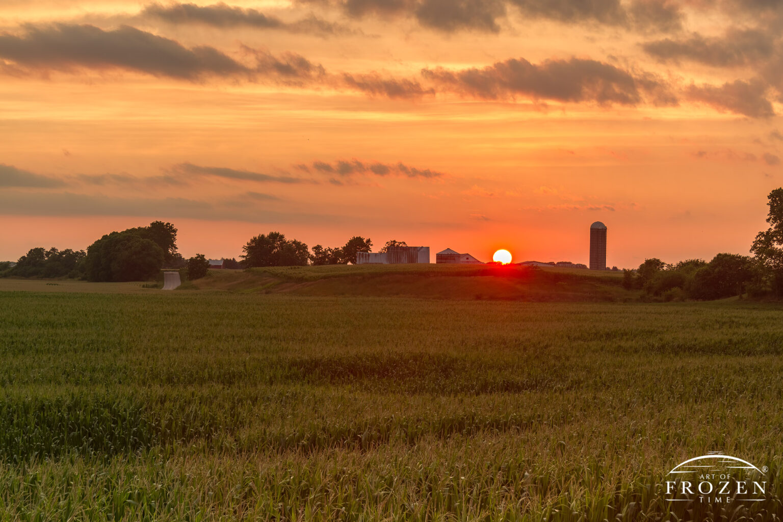 Scioto River Valley Sunset | Art of Frozen Time