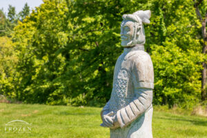 An outdoor sculpture called The General was inspired by the famous Terracotta Warriors of the Xi’an Army