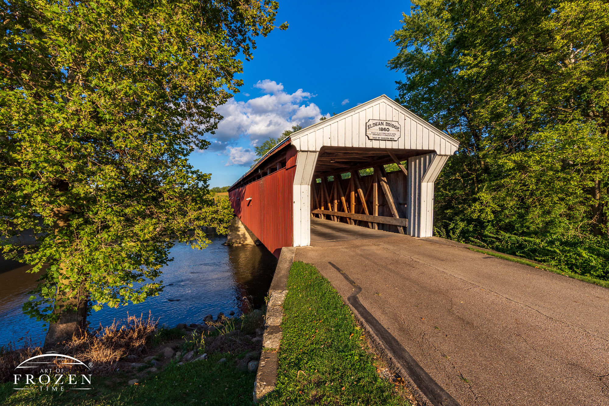 Eldean Covered Bridge near Troy, Ohio represents my best of Miami County Ohio Fine Art Photography