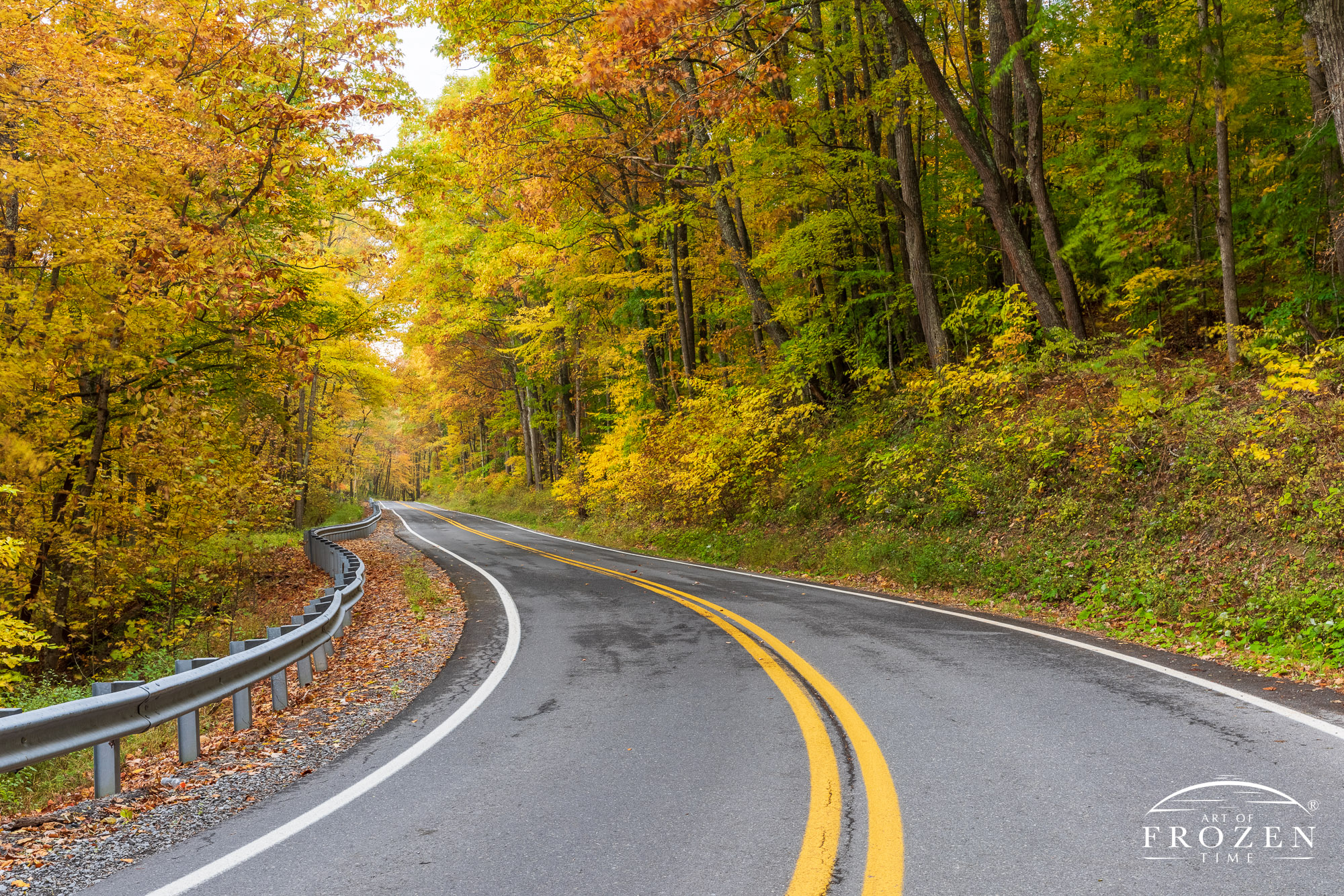 West Virginia Fine Art Photography featuring the state’s peaceful country roads during a colorful autumn day
