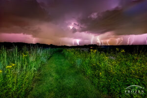 A morning thunderstorm over Morris Reserve, Bellbrook Ohio depicting Ohio Fine Art Photography